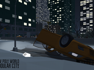 low poly world - modular city 3D 模型
