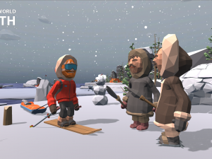 low poly world - north Modelo 3D