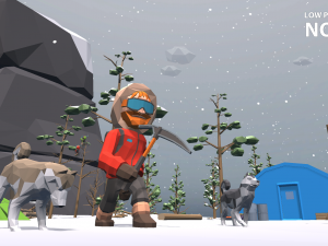 low poly world - north Modelo 3D
