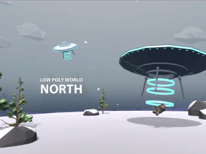 low poly world - north 3D Model