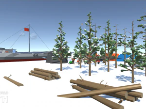 low poly world - north 3D Model