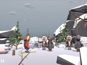 low poly world - north Modelo 3D