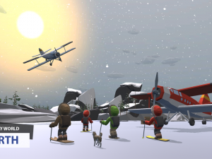 low poly world - north Modelo 3D