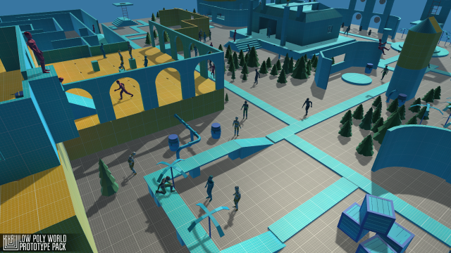 low poly world - prototype pack 3D Model .c4d .max .obj .3ds .fbx .stl .blend 