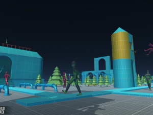 low poly world - prototype pack 3D Model