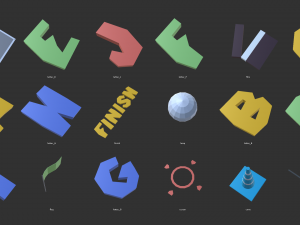 low poly world - prototype pack 3D Model