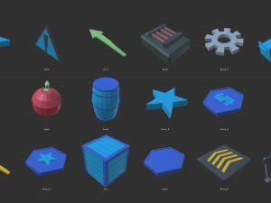 low poly world - prototype pack 3D Model