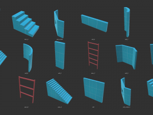 low poly world - prototype pack 3D Model