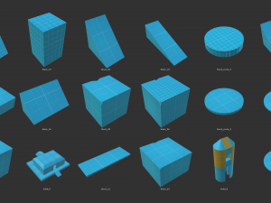 low poly world - prototype pack 3D Model