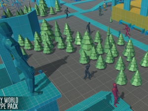 low poly world - prototype pack 3D Model