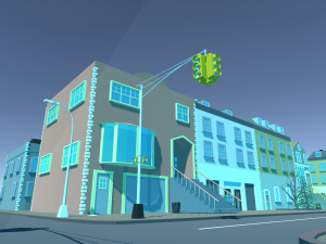 low poly world - small city Modèle 3D