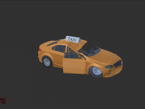low poly world - stylized cars Modèle 3D