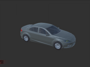 low poly world - stylized cars Modèle 3D