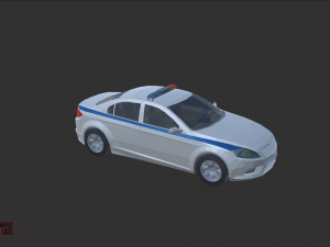 low poly world - stylized cars Modèle 3D