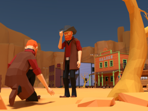 low poly world - western 3D Model