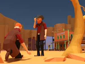 low poly world - western 3D Model