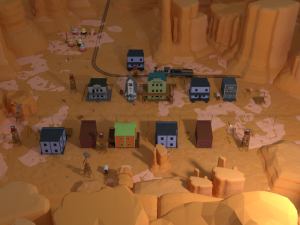 low poly world - western 3D Model