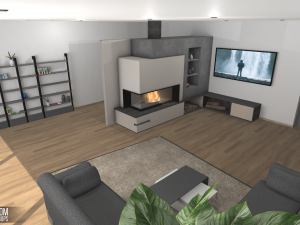 master room - interior and props Modello 3D