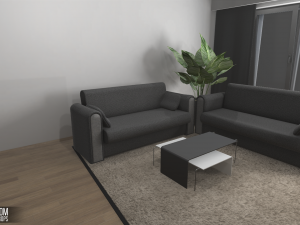 master room - interior and props Modello 3D