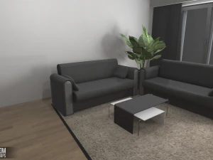 master room - interior and props 3D Model