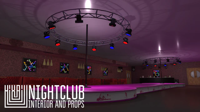 nightclub - interior and props 3D Model .c4d .max .obj .3ds .fbx .stl .blend 