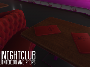 nightclub - interior and props 3D-Modell