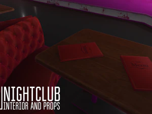 nightclub - interior and props 3D Model