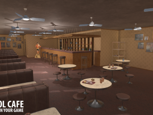 old school cafe 3D Модель