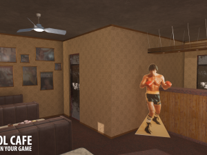 old school cafe 3Dモデル