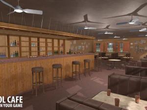 old school cafe 3D Model