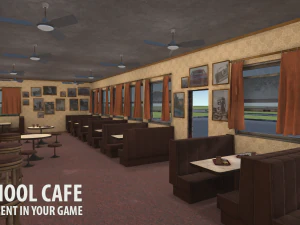 old school cafe 3D Model