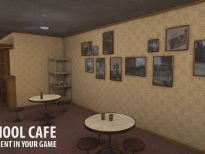 old school cafe 3D Model