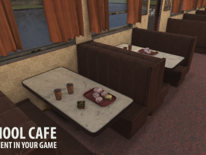 old school cafe 3Dモデル