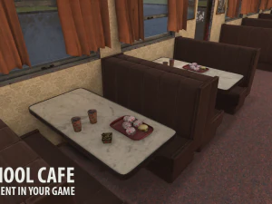 old school cafe 3D Model
