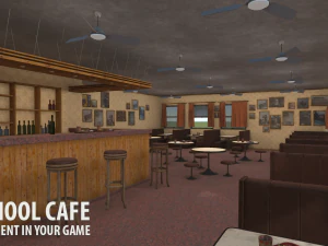 old school cafe 3D Model