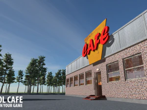 old school cafe 3D Model
