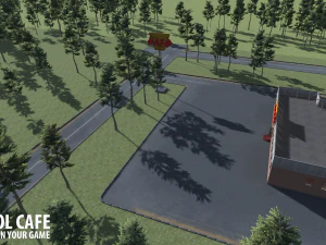 old school cafe 3D Model