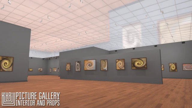 picture gallery - interior and props 3D Model .c4d .max .obj .3ds .fbx .stl .blend
