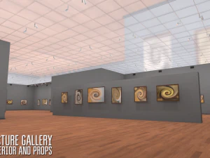 galeri foto - interior dan alat peraga Model 3D