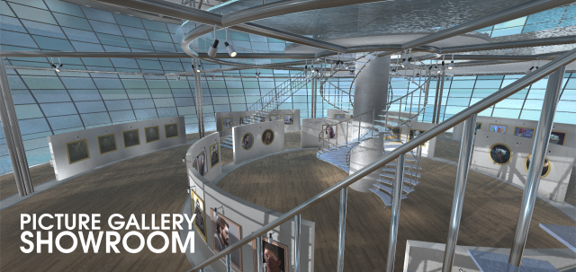 picture gallery - showroom 3D Модель .c4d .max .obj .3ds .fbx .stl .blend