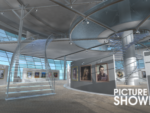 picture gallery - showroom 3D Модель