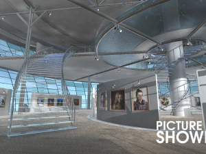 picture gallery - showroom 3D Model