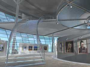 picture gallery - showroom 3D Модель