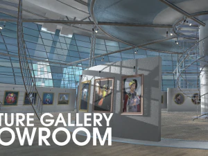 picture gallery - showroom 3D Model