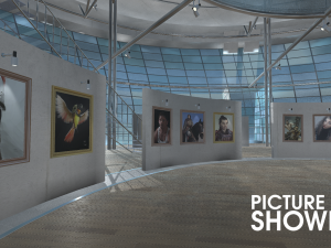 picture gallery - showroom 3D Модель