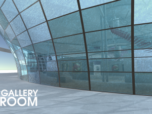 picture gallery - showroom 3D Модель