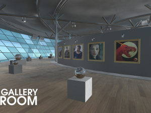 picture gallery - showroom 3D Модель