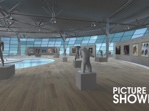 picture gallery - showroom 3D Модель
