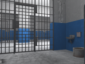 prison cell - interior and props 3D Model