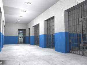 prison cell - interior and props 3D Model